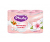 Туалетная бум. Plushe Premium Aroma " Almond&Milk" 3 слоя, 6 рул*15м розовая ароматизированная